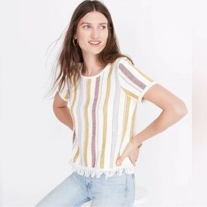 MADEWELL Blakley Stripe Sweater Tee